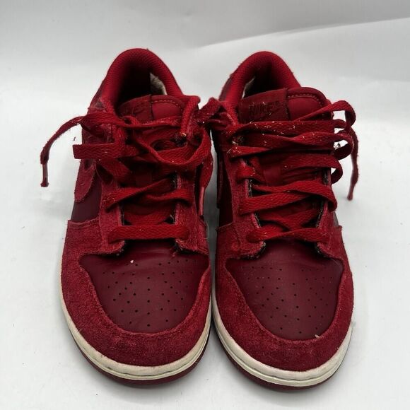 Nike SB Dunk Low Top GS Size 2.5Y Gym Red SkateBoarding Sneakers Shoe 310569605 - Picture 3 of 13